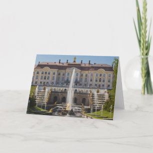 Russia, Saint Petersburg, Peterhof, Grand Palace Holiday Card