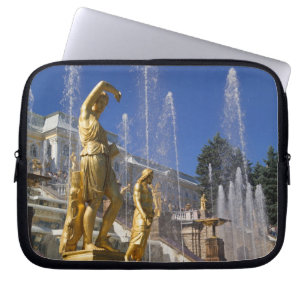 Russia, St. Petersburg, Golden statues in the Laptop Sleeve