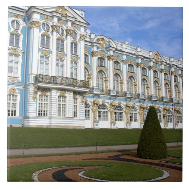Russia, St. Petersburg, Pushkin, Catherine's Tile (Front)