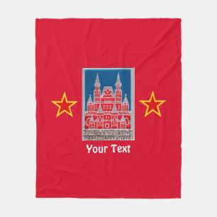 Russia State History Museum Znachok Fleece Blanket