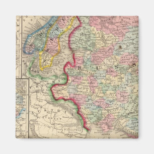 Russia, Sweden, Norway Map by Mitchell Magnet