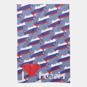 Russia - tableware tea towel