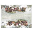 Russia Troika Horse Sleigh Snow Race Tissue Paper