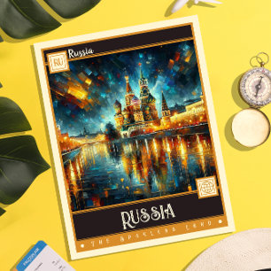 Russia   Vintage Painting Postcard