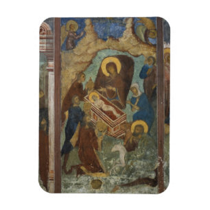 Russia, Yaroslavl, fresco in Cathedral of St. 2 Magnet