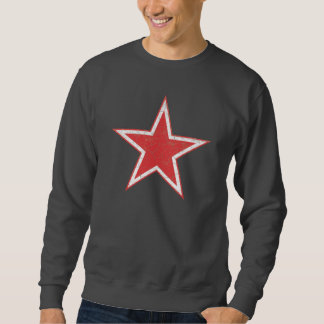 RUSSIAN AIR FORCE RED STAR WWII ROUNDEL RUSTIC SWEATSHIRT