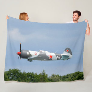 RUSSIAN AIRPLANE FLEECE BLANKET
