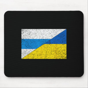 Russian Anti-war Flag Ukraine Flag Net Voyne No To Mouse Pad