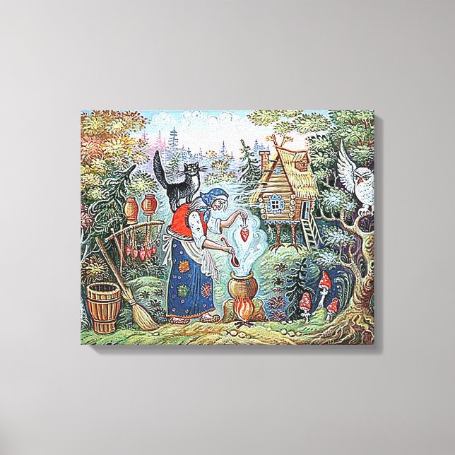 RUSSIAN BABA YAGA FOLK TALE CANVAS PRINT (Front)