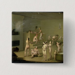 Russian Bath, 1825 15 Cm Square Badge