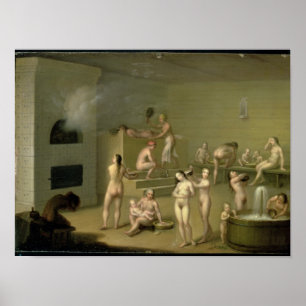 Russian Bath, 1825 Poster