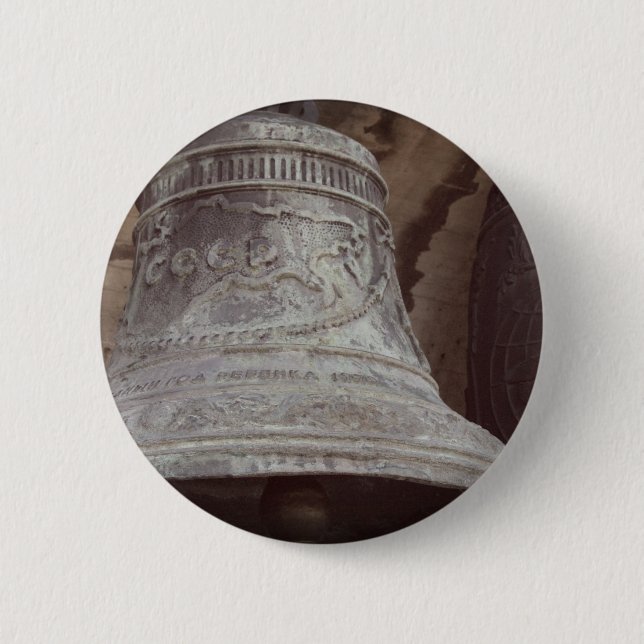 Russian Bell Photo Round Badge (Front)