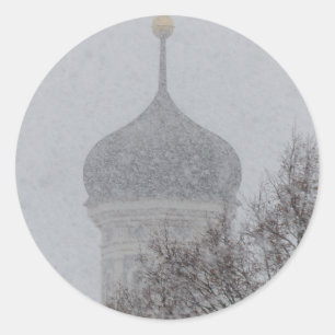 Russian Blizzard Classic Round Sticker