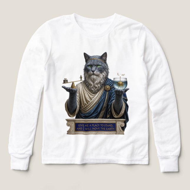 Russian Blue Archimedes Cat (Design Front)