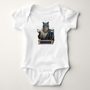 Russian Blue Archimedes Cat Baby Bodysuit