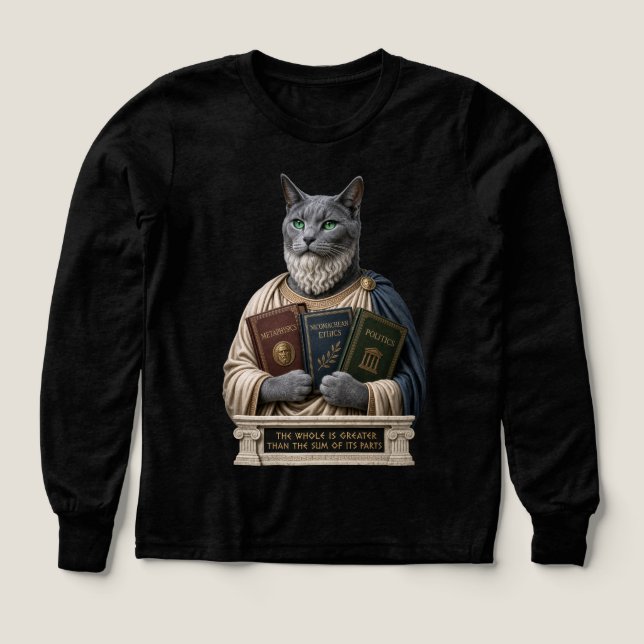 Russian Blue Aristotle Cat (Design Front)