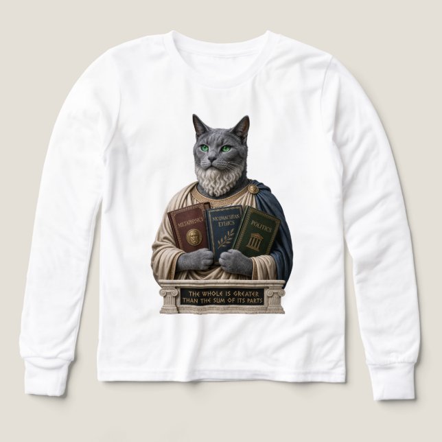 Russian Blue Aristotle Cat (Design Front)