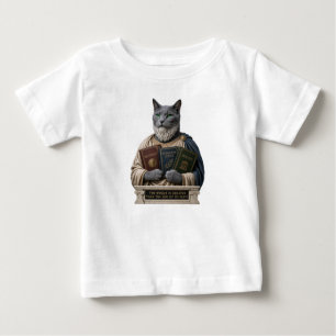 Russian Blue Aristotle Cat Baby T-Shirt