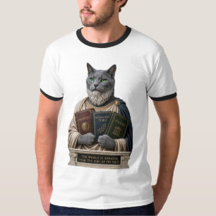Russian Blue Aristotle Cat T-Shirt