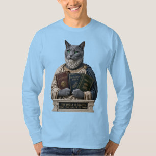 Russian Blue Aristotle Cat T-Shirt