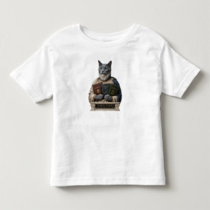 Russian Blue Aristotle Cat Toddler T-Shirt