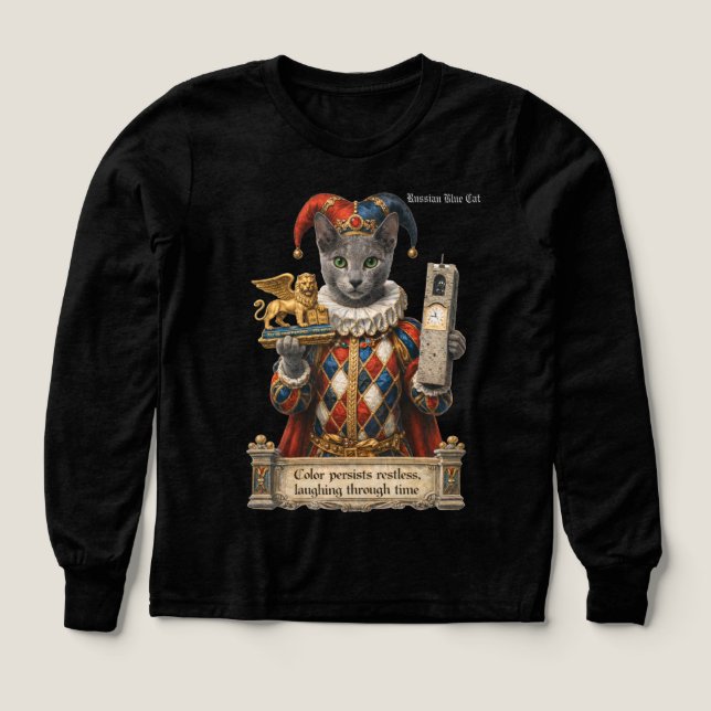 Russian Blue Arlequin Cat (Design Front)