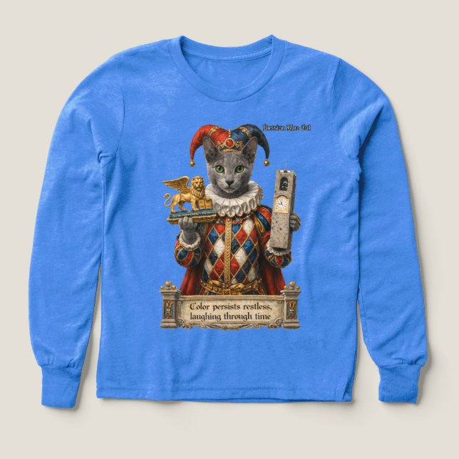 Russian Blue Arlequin Cat (Design Front)