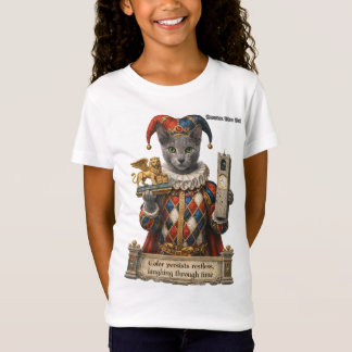 Russian Blue Arlequin Cat T-Shirt