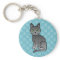 Russian Blue Breed Cartoon Cat Design