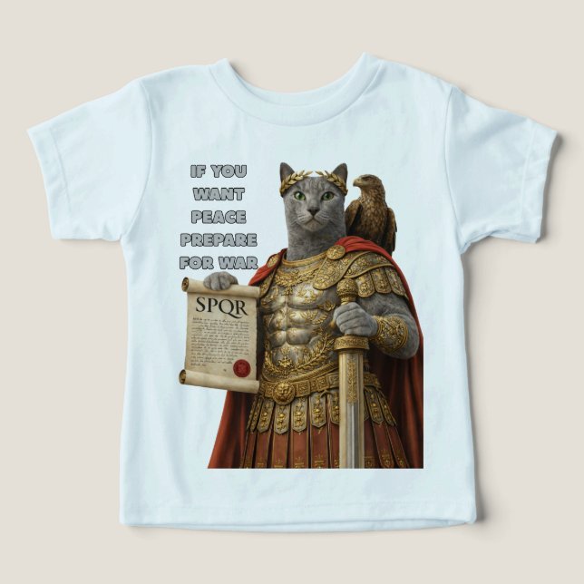 Russian Blue Caesar Cat (Design Front)
