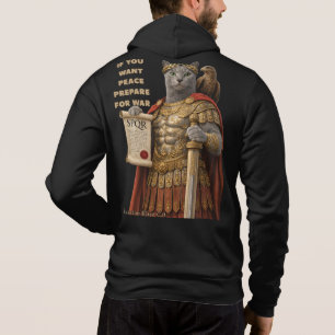 Russian Blue Caesar Cat Hoodie