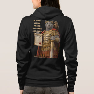 Russian Blue Caesar Cat Hoodie