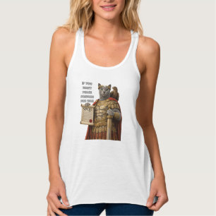 Russian Blue Caesar Cat Singlet