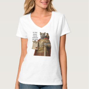 Russian Blue Caesar Cat T-Shirt