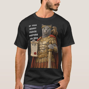 Russian Blue Caesar Cat T-Shirt