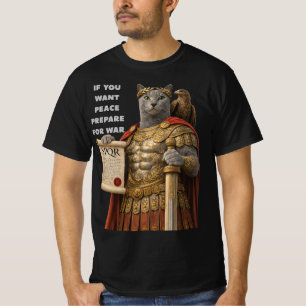 Russian Blue Caesar Cat T-Shirt