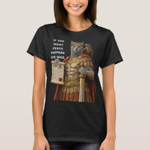 Russian Blue Caesar Cat T-Shirt