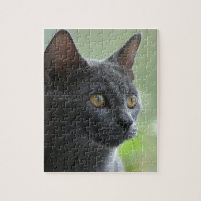 Russian Blue Cat Jigsaw Puzzle (Vertical)