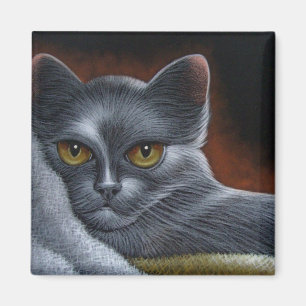 RUSSIAN BLUE CAT MAGNET