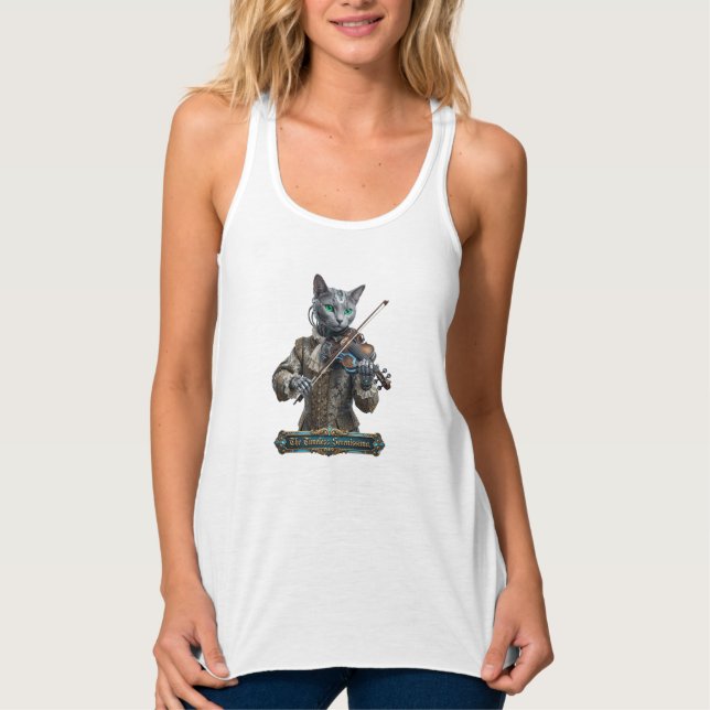 Russian Blue Cat Of The Timeless Serenissima Singlet (Front)