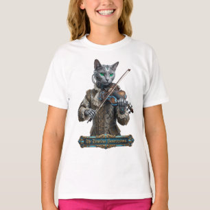 Russian Blue Cat Of The Timeless Serenissima T-Shirt