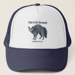 Russian Blue Cat – This Is My Human Trucker Hat