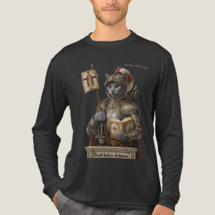 Russian Blue Conquistador Cat – Honor & Legacy Tri-Blend Shirt
