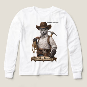 Russian Blue Cowboy Cat – Building Freedom