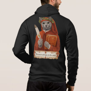 Russian Blue Dante Alighieri Cat Hoodie
