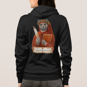 Russian Blue Dante Alighieri Cat Hoodie
