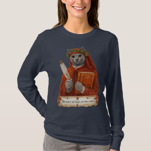 Russian Blue Dante Alighieri Cat T-Shirt