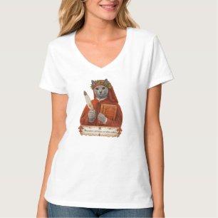 Russian Blue Dante Alighieri Cat T-Shirt