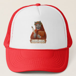 Russian Blue Dante Alighieri Cat Trucker Hat