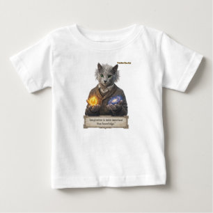 Russian Blue Einstein Cat - Imagination Baby T-Shirt